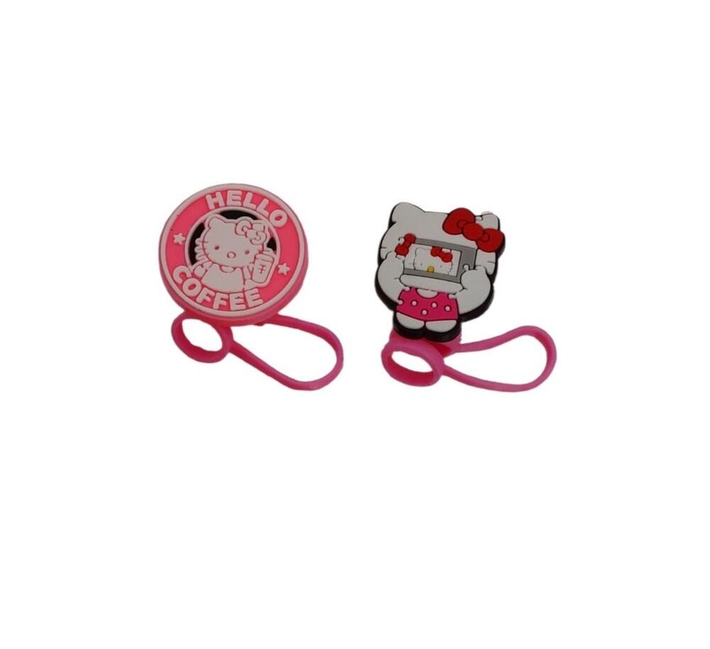 Hello Kitty Straw Toppers Pack of 2